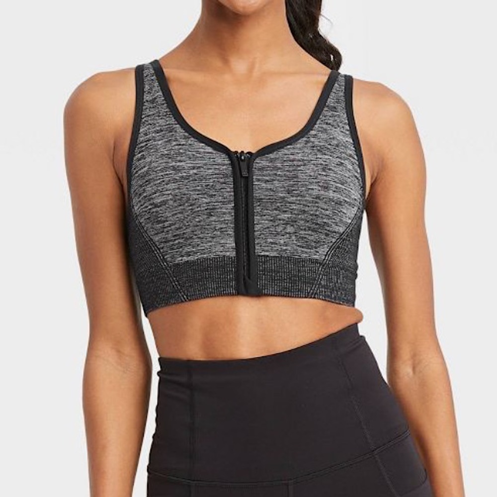 All in Motion Zip-Front Sports Bra